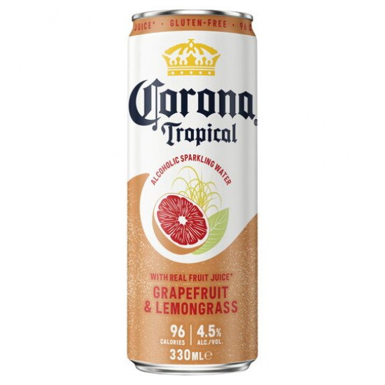 Corona Tropical Alcoholic Sparkling Water Grapefruit 330Ml