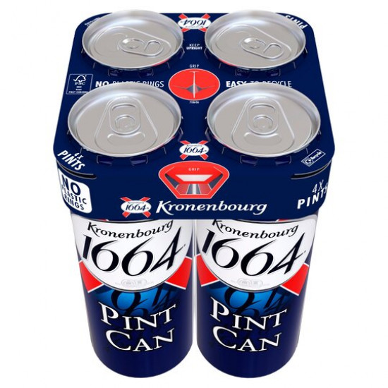 Kronenbourg 1664 Lager 4 X 568Ml