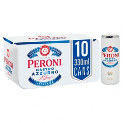 Peroni Nastro Azzurro Lager Beer 10X330ml